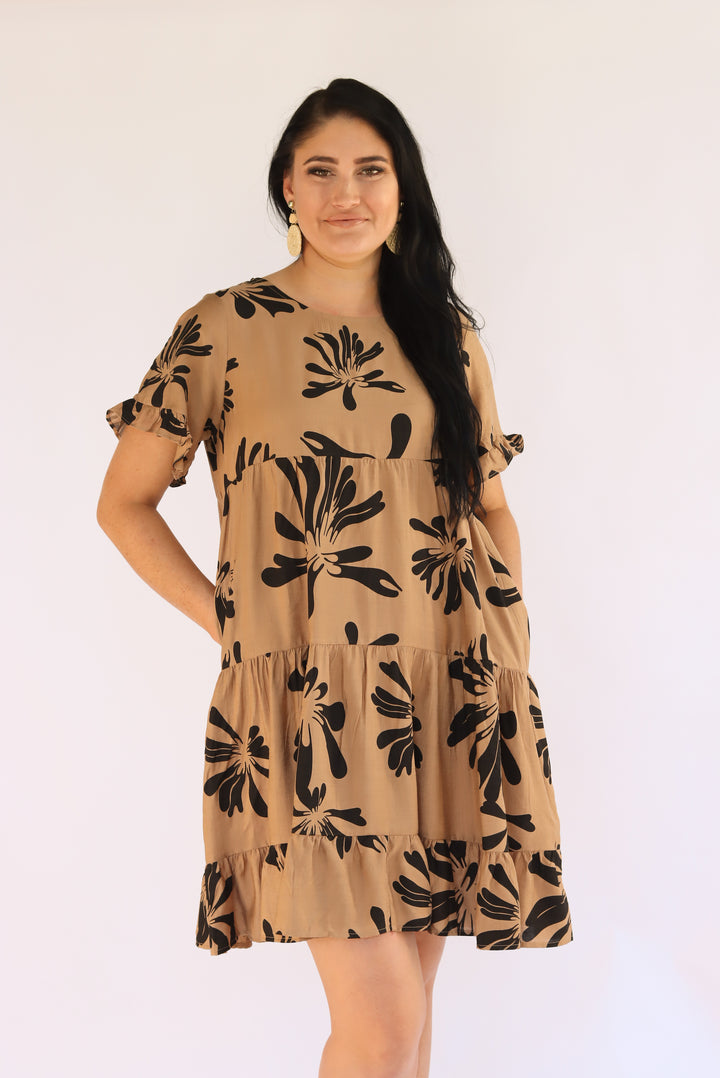 Willow Brown Babydoll Dress