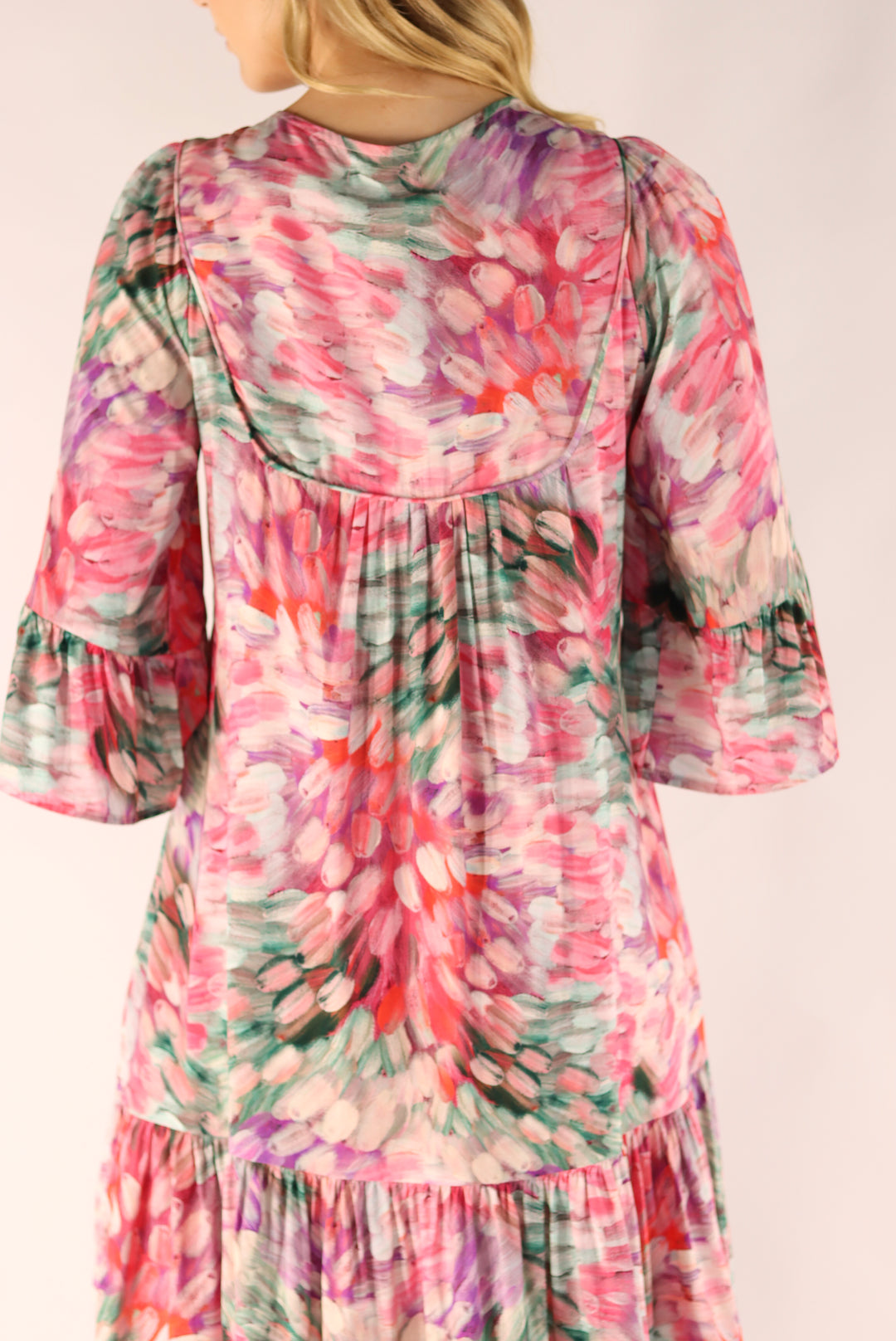 Happy Mood Multi Pink Dress
