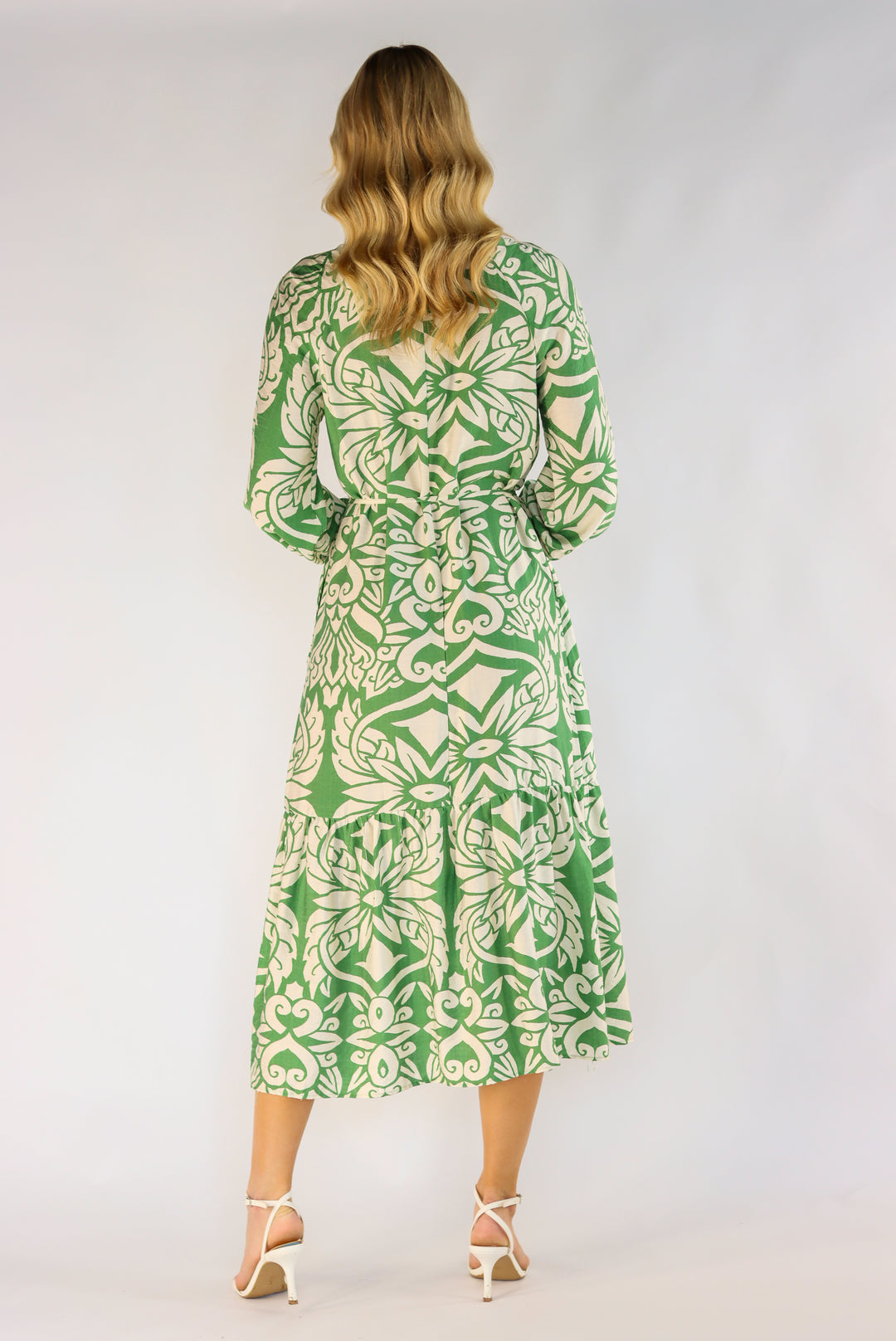 Bianca Green Midi Dress