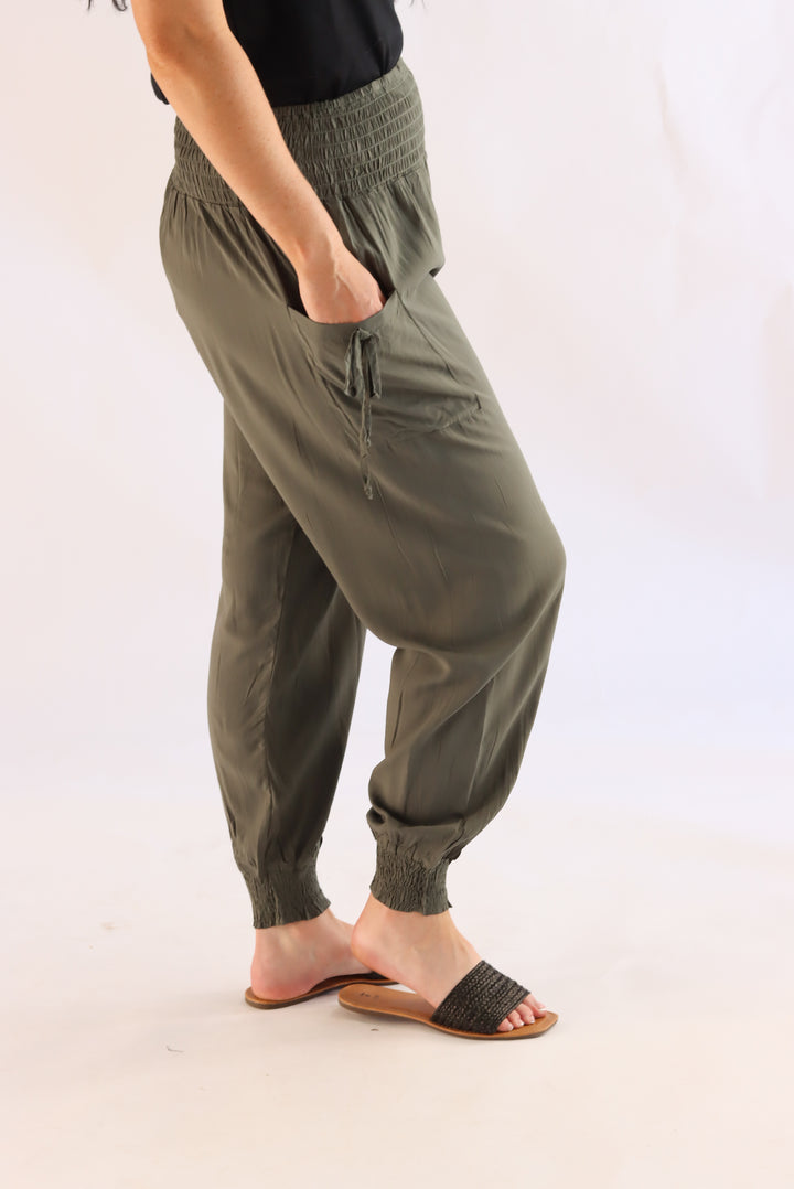 khaki Harem Pants