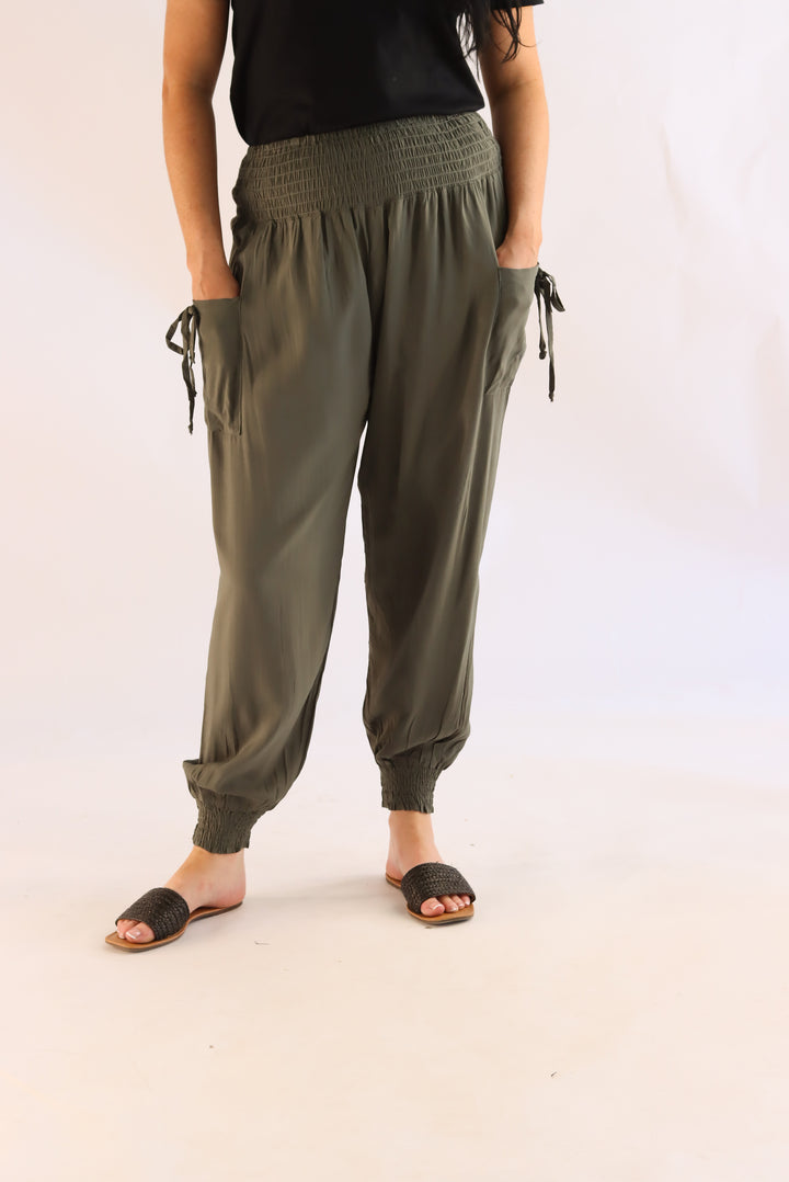 khaki Harem Pants