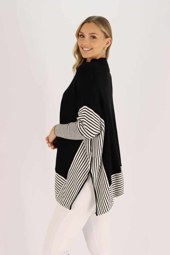 side pic of knit pullover