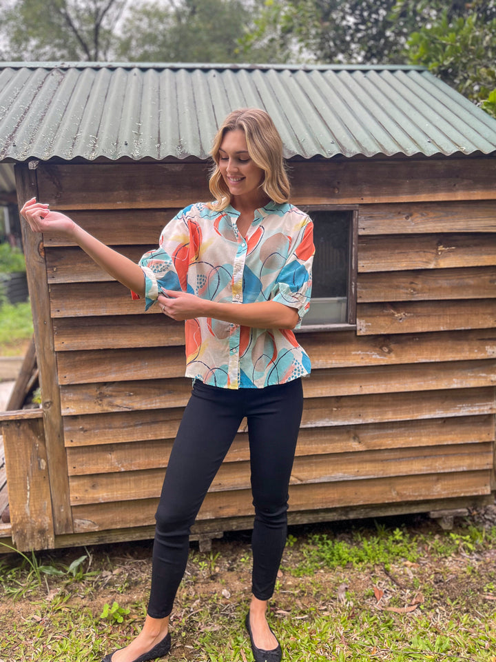 Christina Multi Colour Summer Top