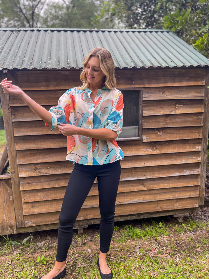 Christina Multi Colour Summer Top