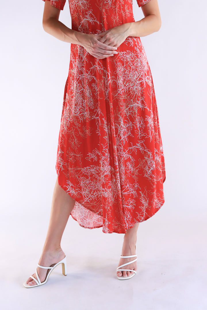 In the Festive Spirit Red Maxi Dress