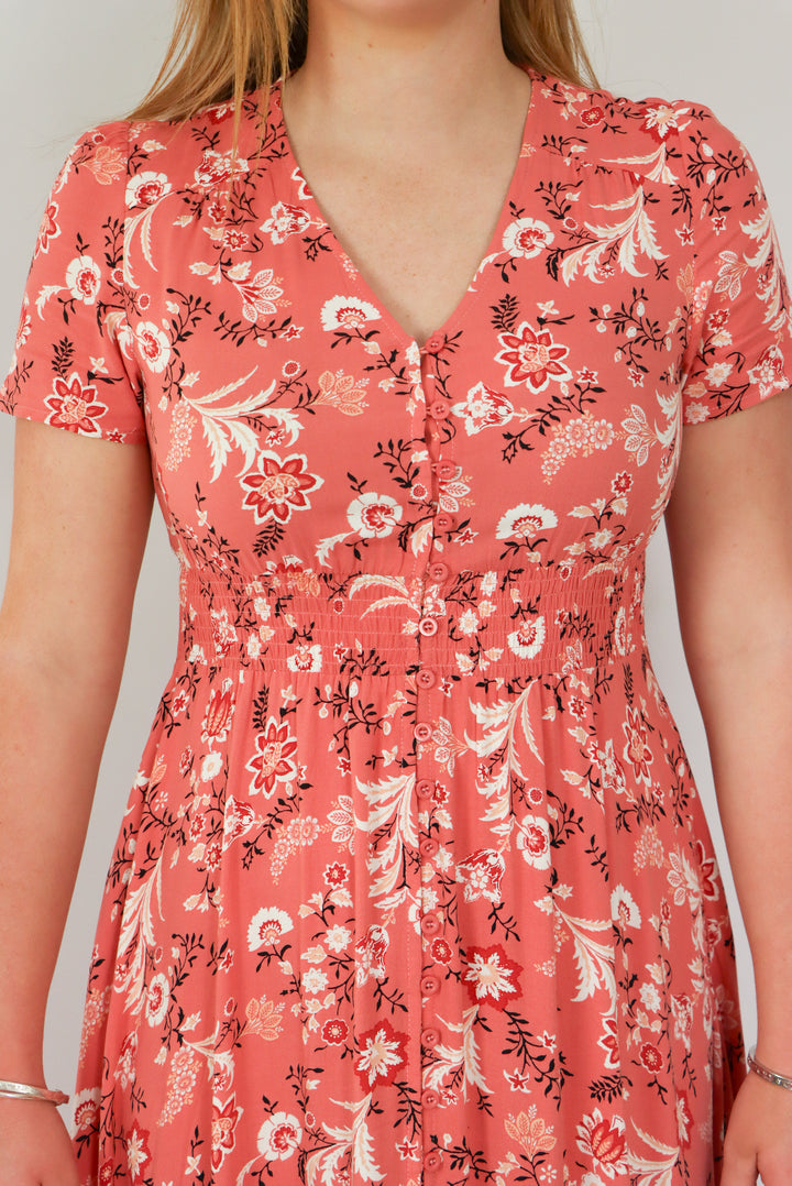 maxi dress in pink