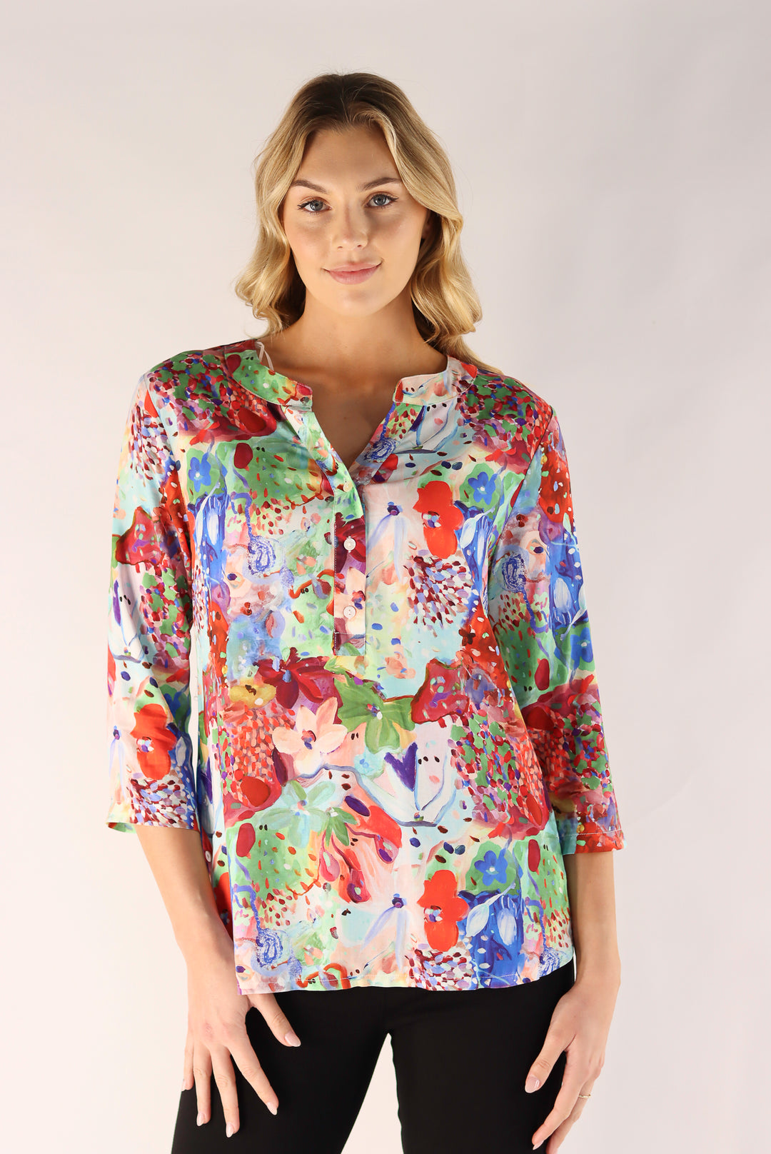 Joyful Watercolour Print Top