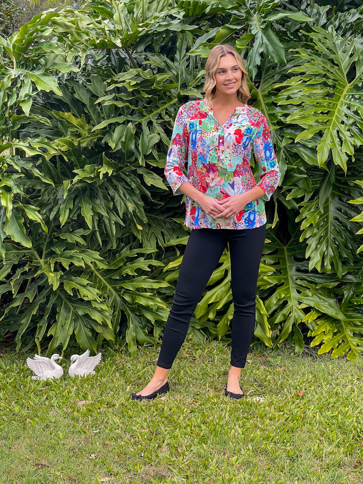 Joyful Watercolour Print Top