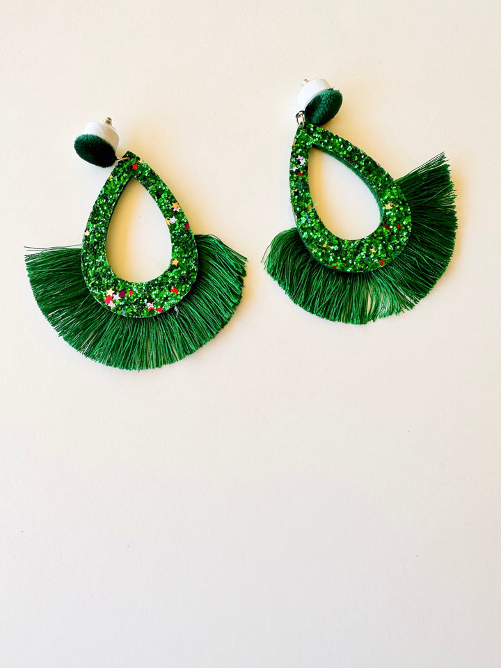 Madonna Earrings in Green