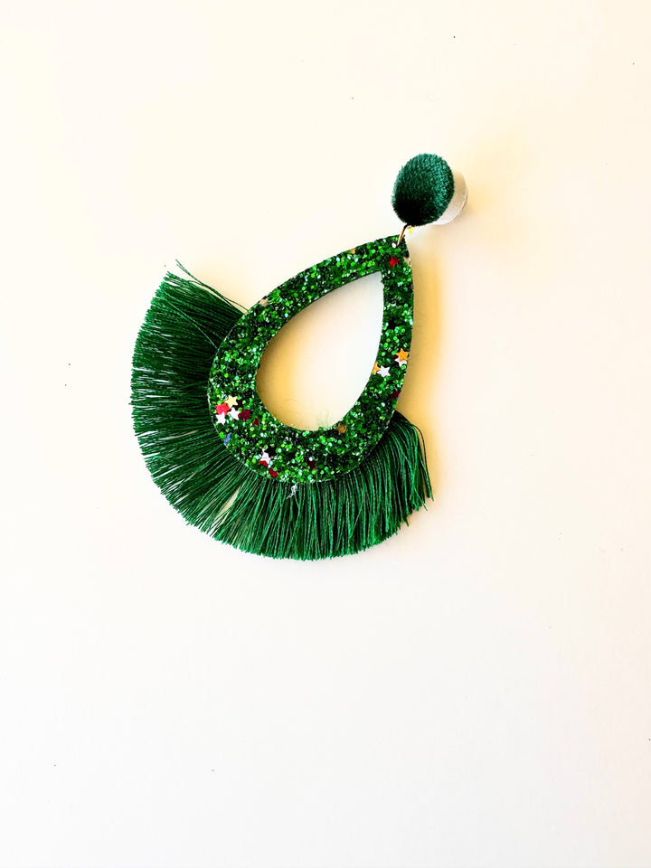 Madonna Earrings in Green