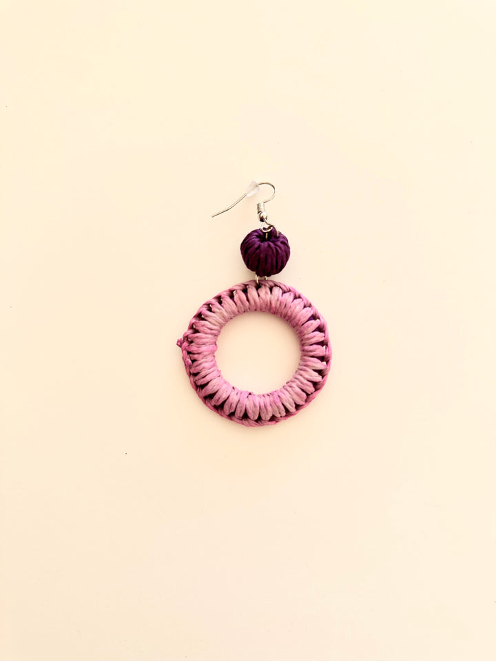 Alexa purple earrings