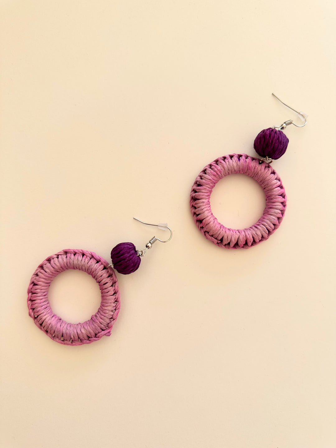 Alexa purple earrings