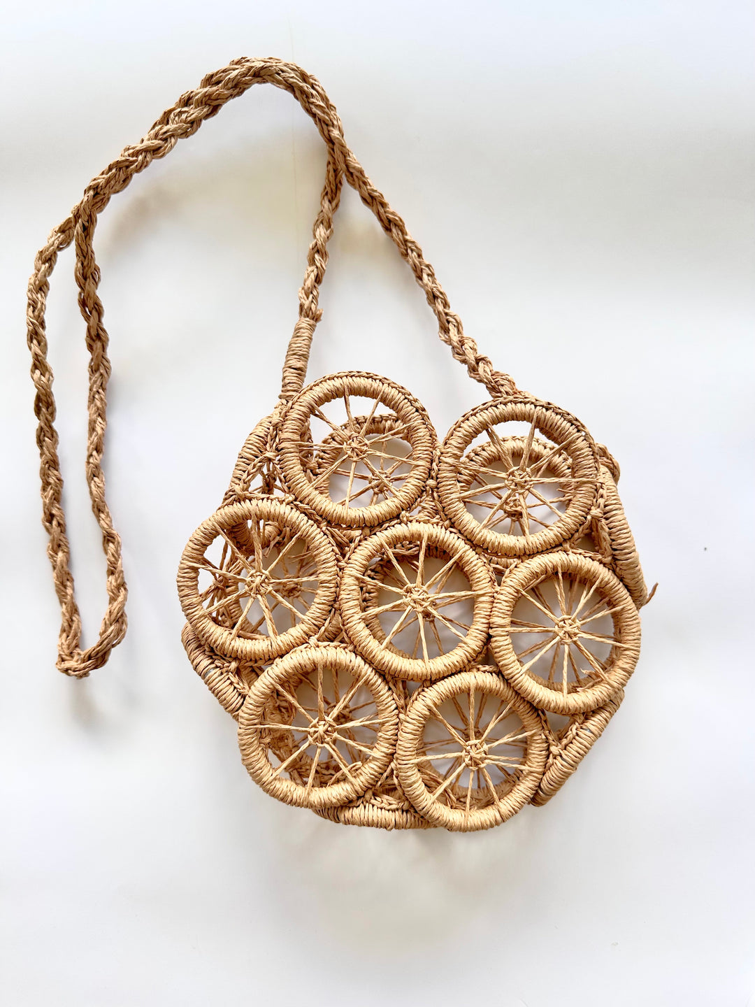 Grace Straw Bag In Brown