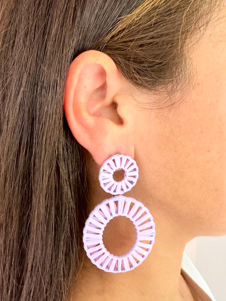 Shinoy Earrings In Purple